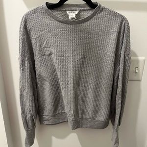 Light Grey knit long sleeve top- for the republic